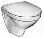 Gustavsberg WC wall mounted toilet 5530 Nautic with solid toilet seat