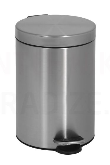 SANELA stainless steel trash bin with plastic insert 3 l