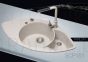 Aquasanita stone mass kitchen sink PAPILLON 950 Alba 94.5x50.5 cm