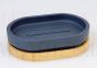 DUSCHY soap dish Wood (gray)