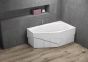 POLIMAT acrylic asymmetric bathtub MARIKA 140x80 (right/left)