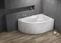 POLIMAT acrylic asymmetric bathtub MEGA 160x105 (right/left)