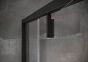 AKCIJA RAVAK dušo kabinos komplektas NEXTY NDOP1- 90 juodas + skaidrus stiklas