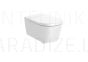 Toilet Inspira Round Rimless, wall-mounted, 370x560 mm, white