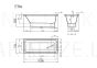 Akmens masas vanna Vispool Ette 1696x700x585