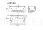 Akmens masas vanna Vispool Londra 1700x765x610