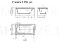 Stone mass bathtub Vispool Classica 150 1500 x 750 x 610