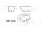Akmens masas vanna Vispool Mia 1400x900x605