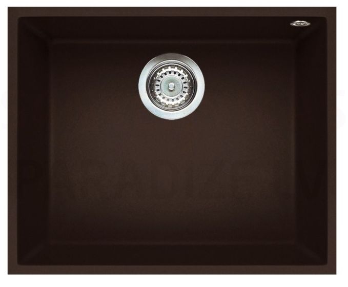 ELLECI akmens masas virtuves izlietne QUADRA 105 UNDERMOUNT Espresso 54x44 cm