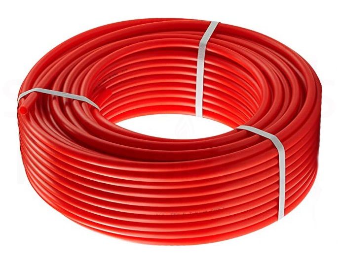 Danfoss PEX-A EVOH-5 silto grīdu daudzslāņu caurule 16x2 (iepakojums 600m) (cena par 1 metru) sarkana krāsa