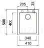 ELLECI кухонная раковина из каменной массы QUADRA 100 Черный 41x50 см