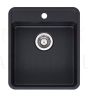 Reginox stainless steel kitchen sink Ohio 40x40 Jet Black 44x51cm