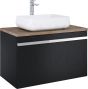 Elita cabinet for sink MOODY 90 black