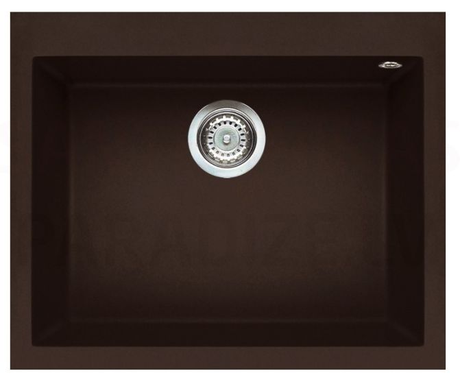 ELLECI akmens masas virtuves izlietne QUADRA 110 Espresso 61x50 cm