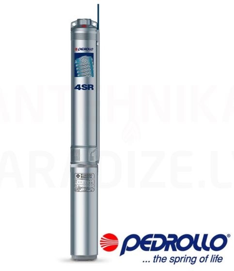 Pedrollo 4SR12/16 dziļurbuma sūknis ar Pedrollo dzinēju 4.0kW 400 V