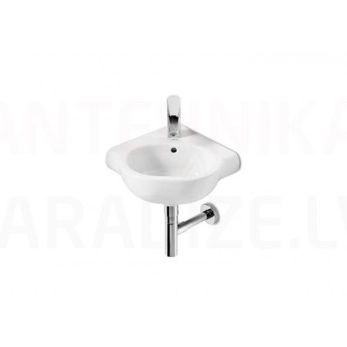 Washbasin Meridian, 350x350 mm, corner, white