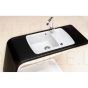 Aquasanita stone mass kitchen sink LIRA 800 Black Metallic 78x50 cm