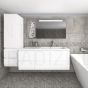 BLU izlietnes skapītis MODUL 844x485x500 (Lily white)