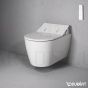 Duravit ME by Starck Rimless SensoWash WC wall hung toilet with lid SensoWash SLIM Soft Close