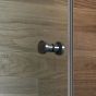 Dušas durvis DUSCHY Round Black melns + caurspīdīgs stikls 90x200 cm