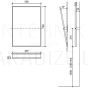 FANECO Spogulis regulējams, 700 x 500mm, N08023.S