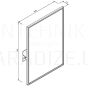 FANECO Mirror with handle, 700 x 500mm, N08023.S