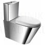 FANECO Stainless steel compact toilet with PVC seat, floor settled UR2A