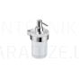 Cubito pure wall-hung liquid soap dispenser, complete, volume 203 ml, chromed