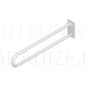 Universum support handrail, wall-hung, fixed, white