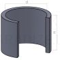 Concrete ring for well KC 10-6 1000 x  590mm (collapsible)