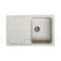 PLATINUM Granite sink Germece 7850 VERONA beige