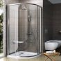 SPECIAL RAVAK shower enclosure set PIVOT PSKK3-90 satin + glass Transparent