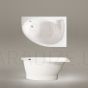 PAA stone mass bathtub TRE 1500x1000x650 L/R