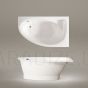 PAA stone mass bathtub TRE GRANDE 1700x1000x650 L/R