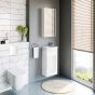 RIVA vannas istabas mēbeļu komplekts 40 White Matte