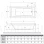 Roltechnik акриловая ванна KUBIC NEO 1500x700