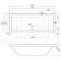 Roltechnik acrylic bathtub KUBIC 1900x900