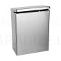 SANELA stainless steel hanging trash bin with cover, 192 x 97 x 253 mm