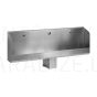 SANELA stainless steel hanging urinal trough, 1800 mm