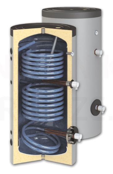 SUNSYSTEM напольный солнечный-комбинированный водонагреватель SON  200 с двумя теплообменниками (0.90 + 0.60m2)