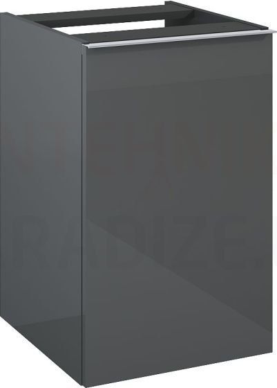 Elita bathroom cabinet LOOK 40 with laundry basket anthracite RLO4121