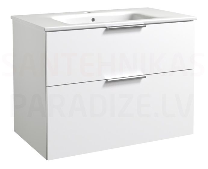RB GRAND  80 izlietnes skapītis ar izlietni (matēti balts) 600x800x460 mm