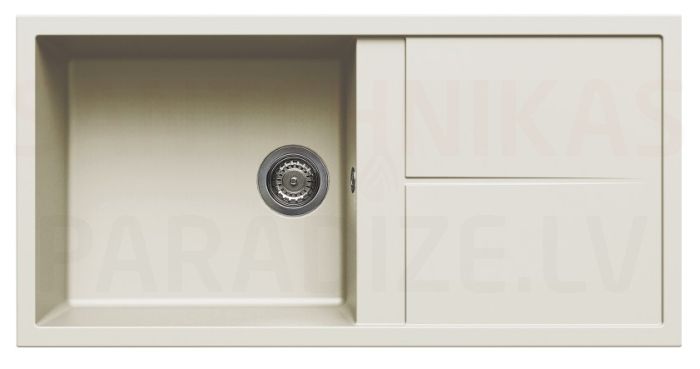 ELLECI akmens masas virtuves izlietne UNICO 480 Bianco Antico 100x50 cm
