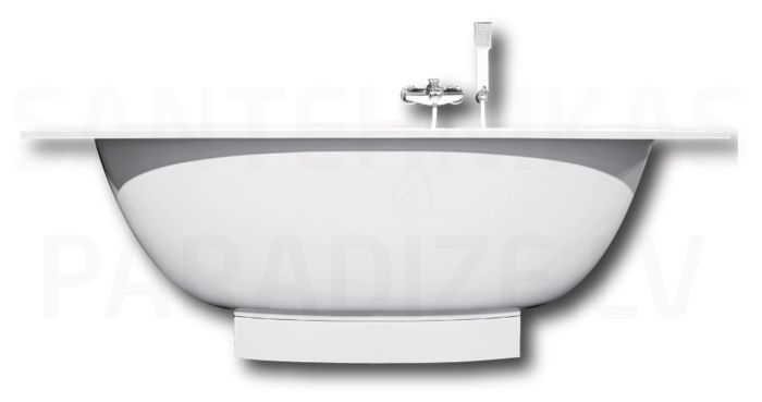 PAA stone mass bathtub with panel VERSO 1700x750x625