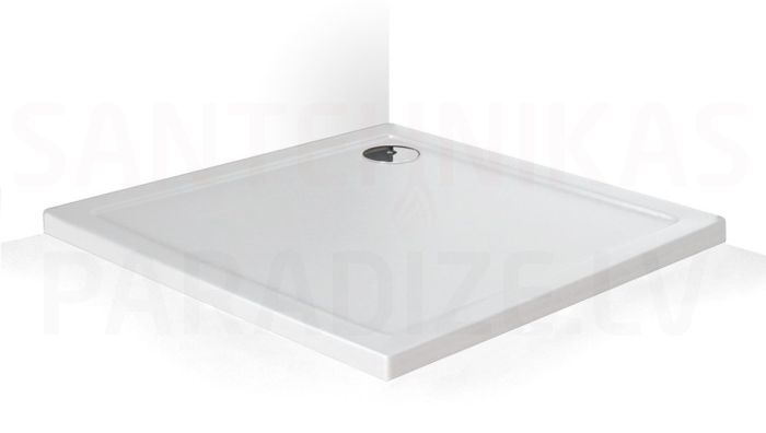 Roltechnik dušas paliktnis FLAT STONE  80x80 (balts)