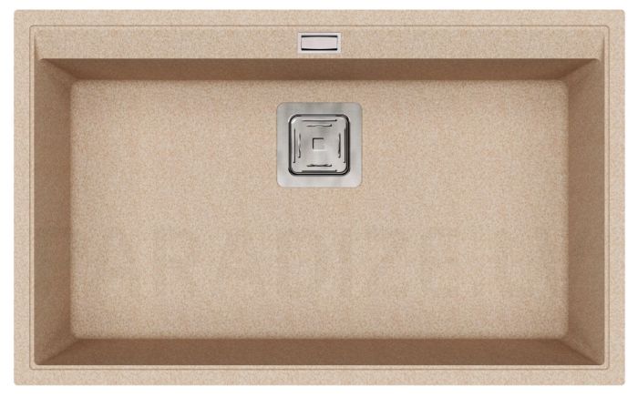 HELIKA akmens masas virtuves izlietne DELICIA (W) 750 Beige 74x45.5 cm