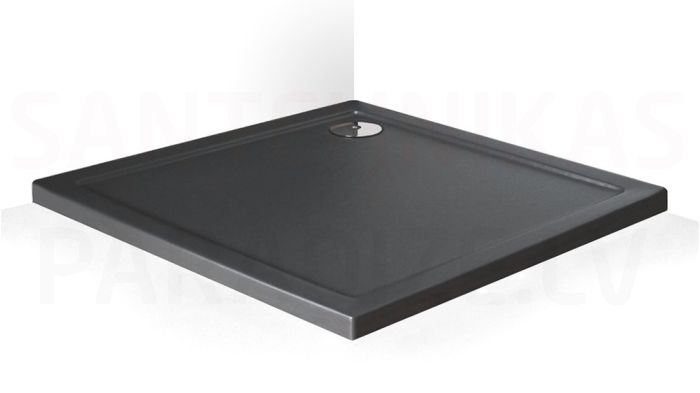 Roltechnik dušas paliktnis FLAT STONE 100x100 (antracīts)