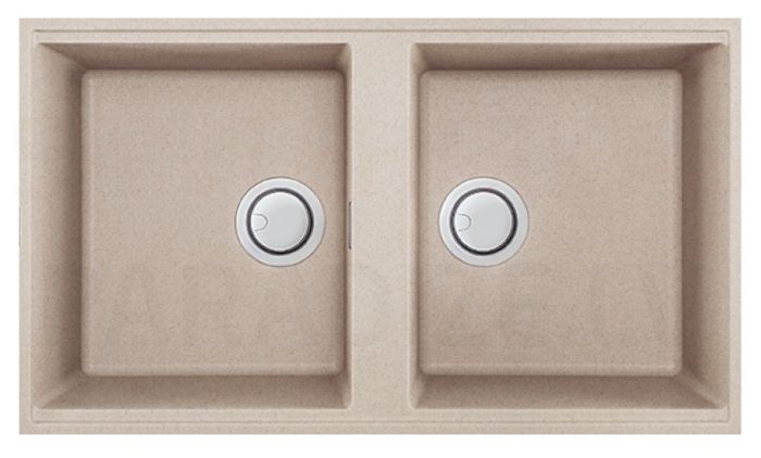 ELLECI akmens masas virtuves izlietne BEST 450 UNDERMOUNT Avena 83.6x48.8 cm