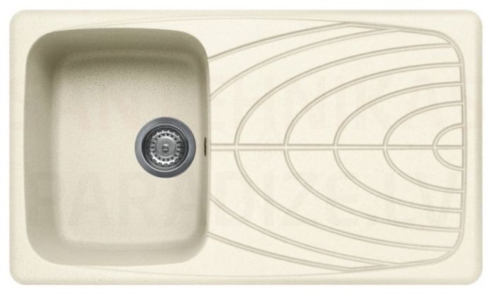 ELLECI akmens masas virtuves izlietne MASTER 400 Bianco Antico 86x50 cm