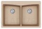 HELIKA akmens masas virtuves izlietne ARCA (AW) 850 Beige 84x56 cm